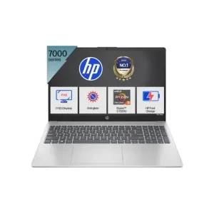 HP 15, AMD Ryzen 3 7320U (8GB LPDDR5, 512GB SSD) FHD, Anti-Glare, Micro-Edge, 15.6"/39.6cm, Win 11, Office 21, Silver, 1.59kg, fc0154AU, AMD Radeon Graphics, 1080p FHD Camera Laptop