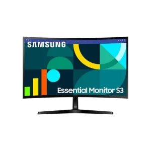 Samsung 27 inch FHD Essential Monitor S3 with 1800R Curved Screen, 100Hz Refresh Rate, Game Mode, Eye Saver Mode, HDMI & D-sub|16.7M Color Support|Flicker Free|Off Timer Plus (LS27D368GAWXXL, Black)