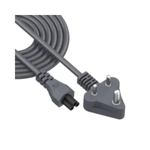 Portronics Konnect G2 Laptop Power Cable with 3PIN Clover Power Connector, 1.5M Cord Length, 350W Load Capacity(Grey)