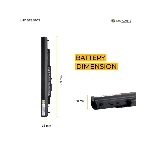 Lapcare Laptop Battery for HP HS03/HS04/HSTNN-LB6U/HSTNN-LB6V (Black)