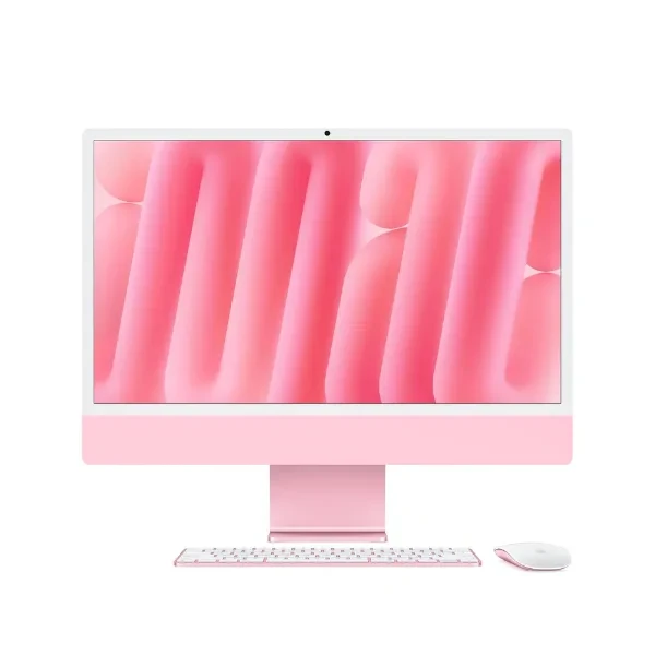 Apple 2024 iMac All-in-One Desktop Computer with M4 chip with 8-core CPU and 8-core GPU: Built for Apple Intelligence, 60.96 cm (24″) Retina Display, 16GB Unified Memory, 256GB SSD Storage; Pink