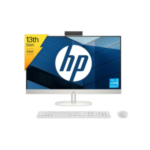 HP All-in-One 27, 13th Gen Intel Core i3-1315U, 27inch(68.6 cm) FHD,IPS, Three-Sided Micro-Edge,8 GB DDR4, 512GB SSD, Wireless Keyboard and Mouse Combo, Win 11 Home, 6.42kg,27-cr0345in