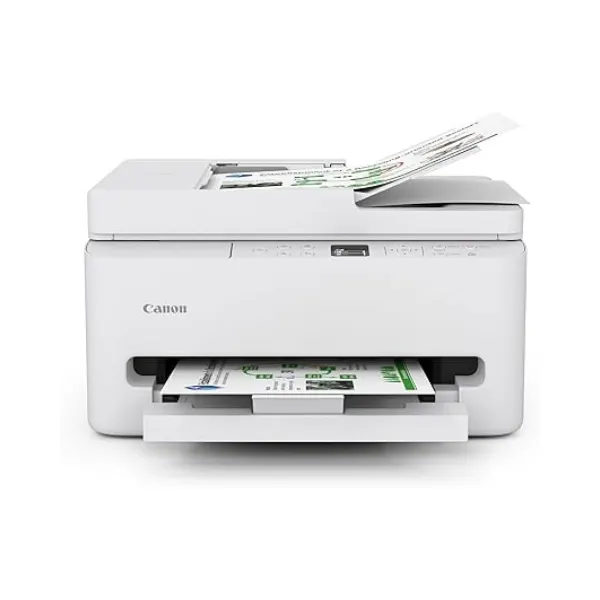 Canon PIXMA TR7120 Wireless Color Inkjet Printer for Duplex Printing, White – Home Printer with Copier/Scanner, Auto Document Feeder, Compact Design, Intuitive Control Panel
