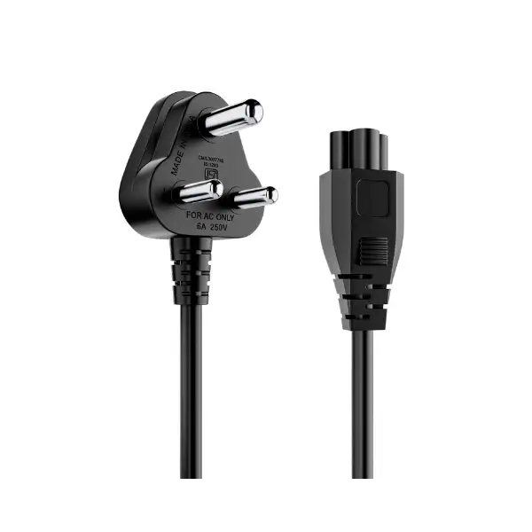 Portronics Konnect G3 350W Laptop Power Cable, 3 Pin Type Connector, 350W Max Load Capacity, 1.2M Length(Black)