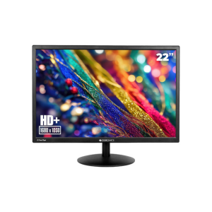 Zebronics Ea122 Led Monitor with Hd+ 1680X1050, 2000000:1 Contrast Ratio (Dynamic), 250Cd/M² Brightness (Max), Wall Mountable, Dual Input Hdmi & Vga, 16:10 Aspect Ratio, 16.7M Colors, Black