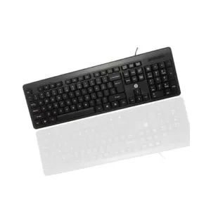 HP K100 Wired Keyboard, Quick, Comfy and Accurate, USB Plug & Play Setup,LED Indicators(7J4G1AA)