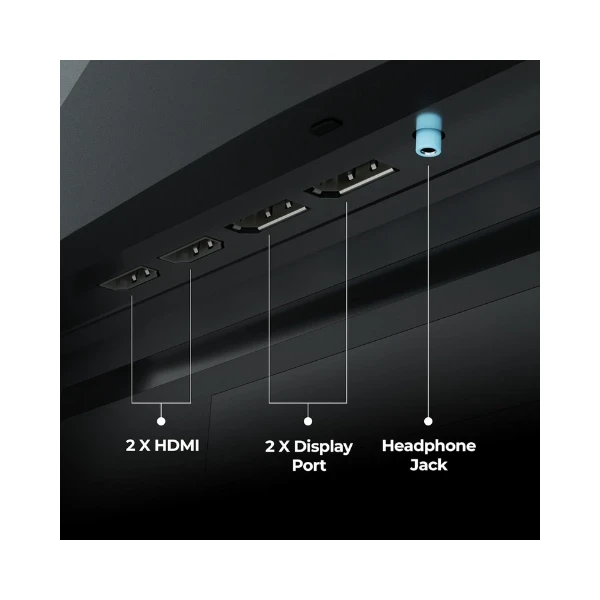 ZEBRONICS N32A 32"(80 cm) 1500R Curved Gaming Monitor, QHD 2560x1440, Antiglare, 300Nits, 180Hz, 1ms MPRT, HDR10, 99% sRGB | 92% DCI-P3, Adaptive Sync, 2 x DP | 2 x HDMI | 1 x 3.5mm