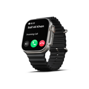 Boult Newly Launched Crown Smart Watch 1.95'' Display, Bluetooth Calling, Working Crown, Zinc Alloy Frame, 900 Nits Brightness, AI Voice Assistant, SpO2 Monitoring, 100+ Sports Mode (Black)