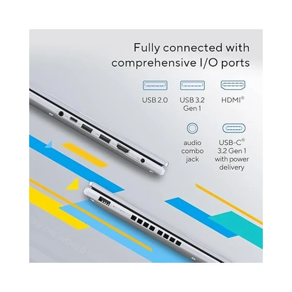 ASUS Vivobook 16, 16" FHD (1920 x 1200) OLED,Intel Core i5-13420H Processor,(16GB RAM/512GB SSD/Win 11/M365 Basic (1Year)*/Backlit Keyboard/Office Home 2024/Silver/1.88 kg),X1605VA-SH1952WS