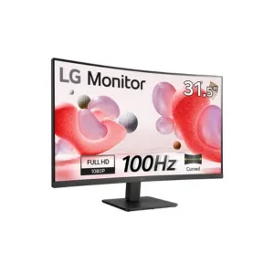 LG 32MR50C, 32 inch (81.28 cm), VA Panel, Full HD 1920 x 1080 Curved, 100Hz, Black, 5ms, AMD FreeSync, Reader Mode, Flicker Safe, 3Side Virtually Borderless, HDMIx2, VGA, Headphone Out, Tilt Monitor