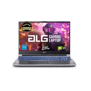 Acer SmartChoice ALG, 13th Gen Intel Core i5-13420H, NVIDIA GeForce RTX 3050-6GB DDR6, 16GB RAM, 512GB SSD, FHD 15.6"/39.62 cm, 144Hz, Windows 11 Home, Steel Gray, 1.99 KG, AL15G-53,Gaming Laptop