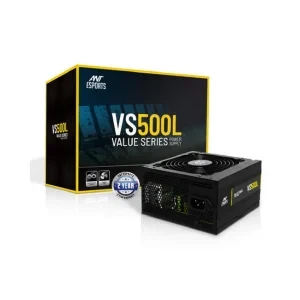Ant Esports VS500L NonModular High Efficiency Gaming Power Supply/PSU with 1 x PCIe and 120mm Silent Fan