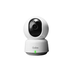 Qubo Smart 360° 3MP [2K] Wi-Fi Security Camera [Model 2.0] by Hero Group | Indoor CCTV Cam for Home | AI Person Detection | Auto-Alarm | App Alerts| NightPulse Vision| SD&Cloud Storage | Made in India