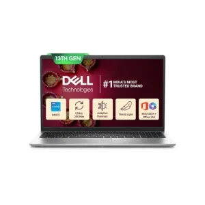 Dell Inspiron 3530, Intel Core i5 13th Gen - 1334U, 16GB RAM, 1TB SSD, FHD 15.6"/39.62 cm, Windows 11, MSO'24, Silver, 1.62kg, Backlit Keyboard, 15 Month McAfee, Thin & Light Laptop