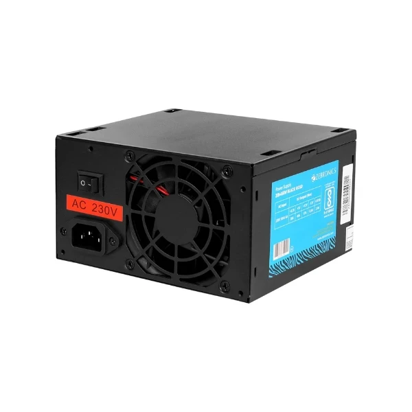 Zebronics 450W Black Gold Power Supply with 3X SATA connectors, 2X Molex, 80mm Built-in Fan, Extra Long Cables, 1.2 Meter Power Cable and Suitable for Regular use Computers