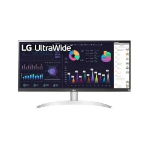 LG UltraWide 29 inch (73 cm) IPS FHD, 2560x1080 Pixels, Color Calibrated, 100Hz, 7W x 2 Inbuilt Speaker, USB-C, Display Port, HDMI, White Color-29WQ600