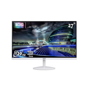 Acer SA272U G 27 Inch WQHD 2560 x 1440 IPS Backlit LED Monitor | 120Hz Refresh, 1ms VRB Response, HDR10, AMD FreeSync | Ultra Slim 7.2mm Design | 2xHDMI, 1xDP, Stereo Speakers | Eye Care | White
