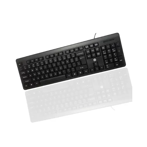 HP K100 Wired Keyboard, Quick, Comfy and Accurate, USB Plug & Play Setup,LED Indicators(7J4G1AA)