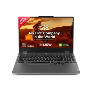 Lenovo LOQ, AMD Ryzen 5 7235HS, NVIDIA RTX 3050A 4GB, 12GB RAM, 512GB SSD, 15.6"(39.6cm), 144Hz, Windows 11, Office Home 2024, Grey, 2.4Kg, 83JC00HNIN, 3 Mon. Game Pass Gaming Laptop