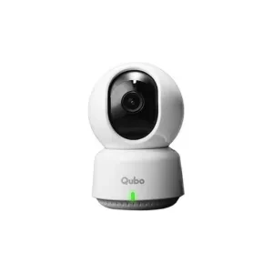 Qubo Smart 360° 3MP [2K] Wi-Fi Security Camera [Model 2.0] by Hero Group | Indoor CCTV Cam for Home | AI Person Detection | Auto-Alarm | App Alerts| NightPulse Vision| SD&Cloud Storage | Made in India