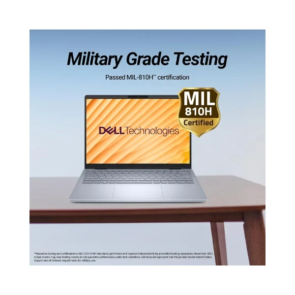Dell DB14255, R5-340 AI Processor, 16GB LPDDR5X, 512GB SSD, FHD Plus 14"/35.56 cm, Win11+MSO 2024, Ice Blue, 1.52 Kg, 300 Nits IPS Display, AMD Radeon Graphics, Backlit+FPS Keyboard AI Powered Laptop