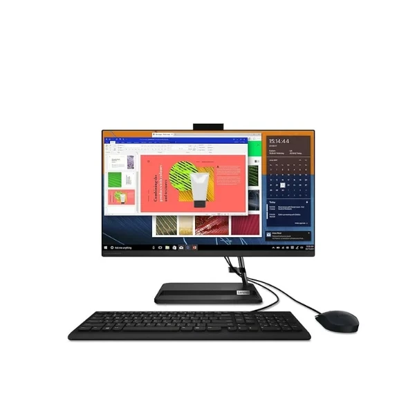 Lenovo IdeaCentre AIO 3 Ryzen 5 7430U 23.8" FHD IPS 3-Side Edgeless All-in-One Desktop with Alexa Built-in (8GB/512GB SSD/Win11/MSO 21/3Wx2 Speakers/HD Camera/USB Calliope Keyboard & Mouse) F0G1013EIN