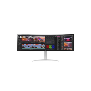 LG 49 Inch Ultrawide Dual Qhd Nano 144Hz IPS Curved Monitor(5120X1440) Expanded Workstation,Vesa Displayhdr 400,USB Type-C,Dual Controller,Nvidia G-Sync,AMD Freesync Premium Pro-49Wq95C-W,White