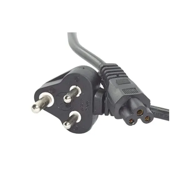 3 Pin Laptop Power Cable Cord (1.2 Meter Black)